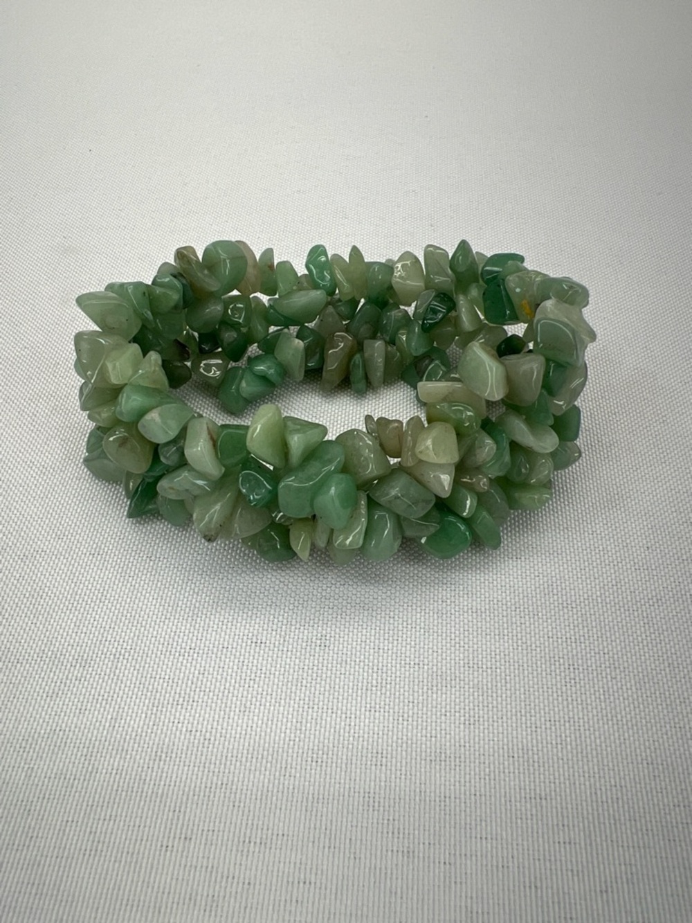 Serpentine Green Stone Elastic Jewelry Bracelet Bohemian New Jade Stretchy